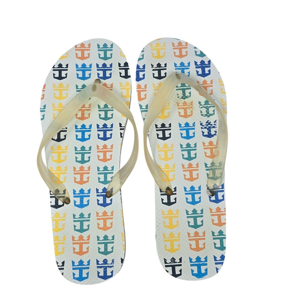 Royal Caribbean Crown and Anchor Flip Flops EU size 41/42 US Womens 9.5-10